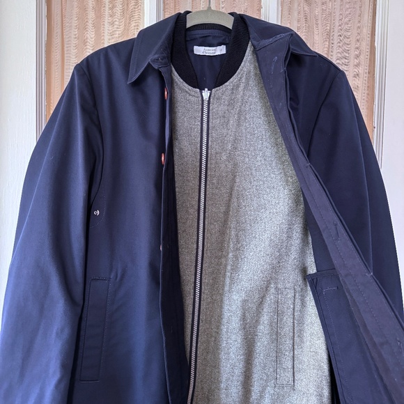 Armoire D’Homme Mens 2 in 1 Coat & Jacket - Dark Navy, 46 EU / 36 US - Picture 3 of 16